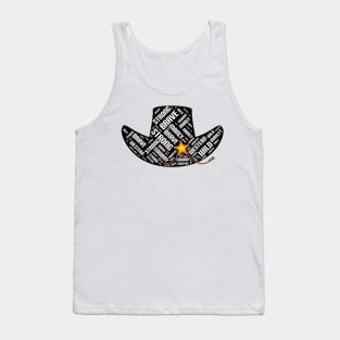 cowboy hat word cloud Tank Top